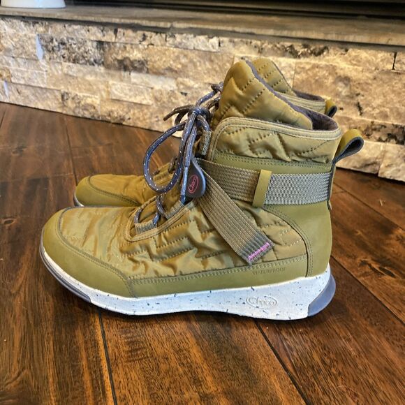 Chaco Borealis Quilt Waterproof Boots Seaweed Women’s 7.5 JCH107474 - Picture 1 of 7